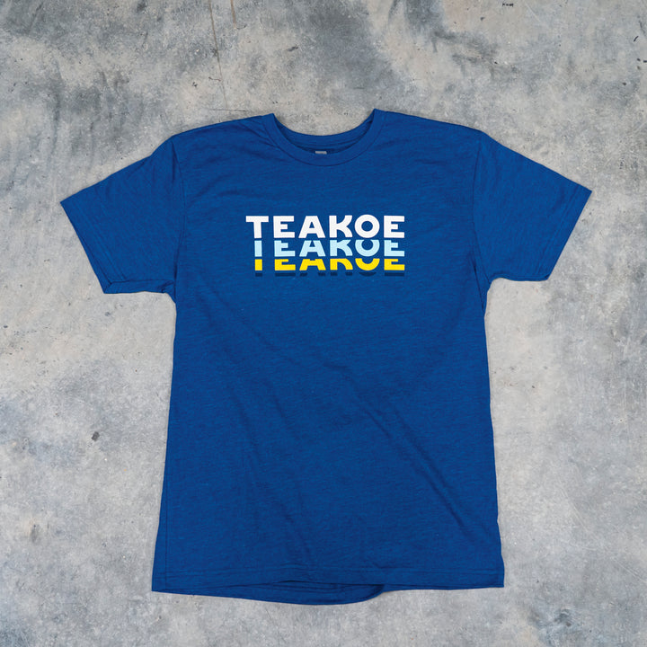 TEAKOE Fade Tee - Heather Blue - TEAKOE