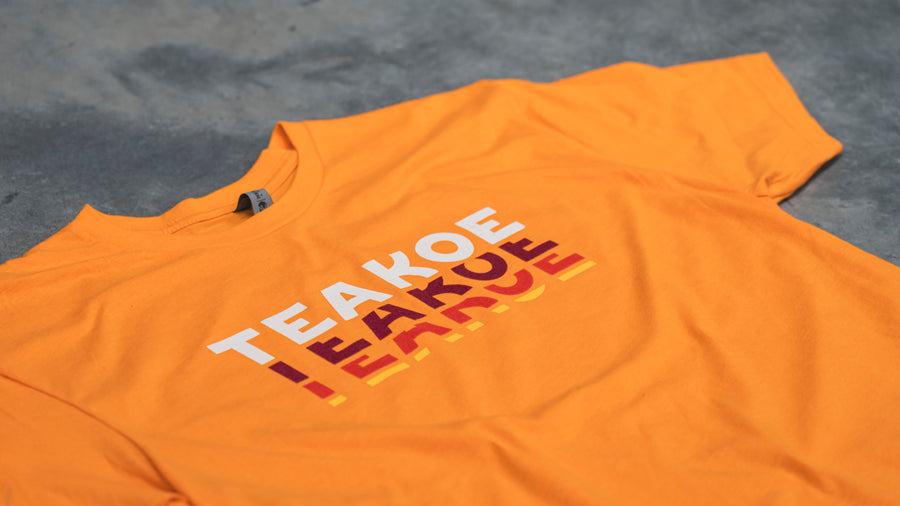 TEAKOE Fade Tee - Citrus Orange - TEAKOE