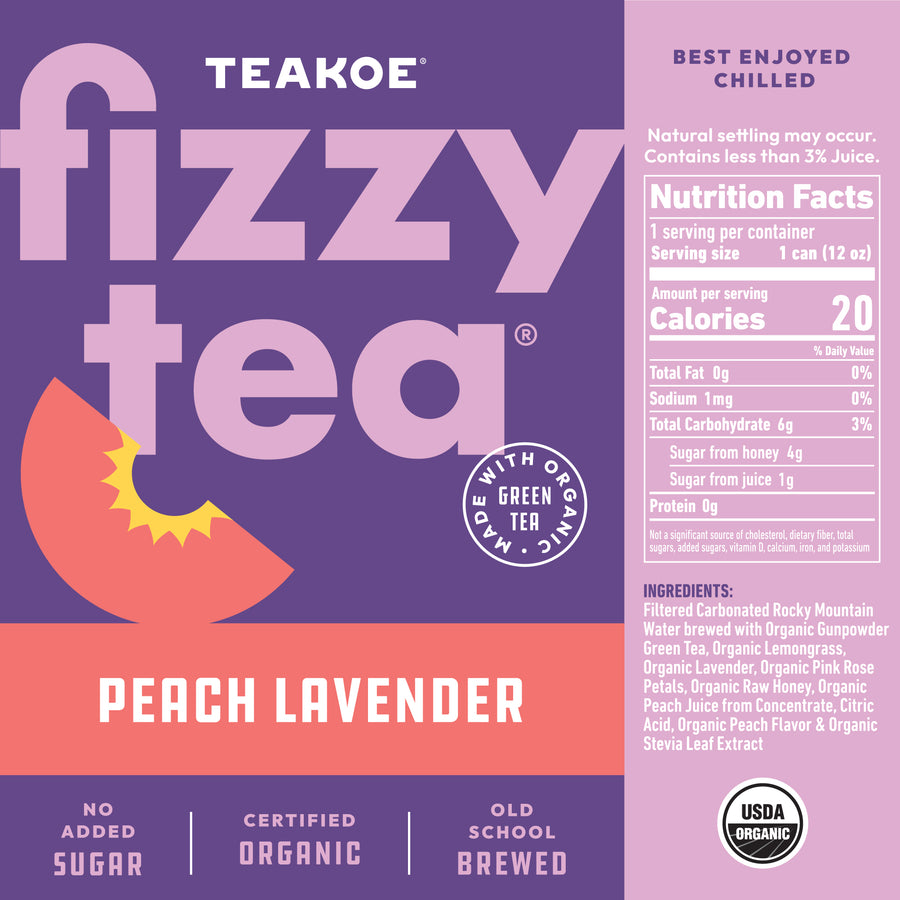 Summer Peach-Lavender Iced Tea - A Life Delicious